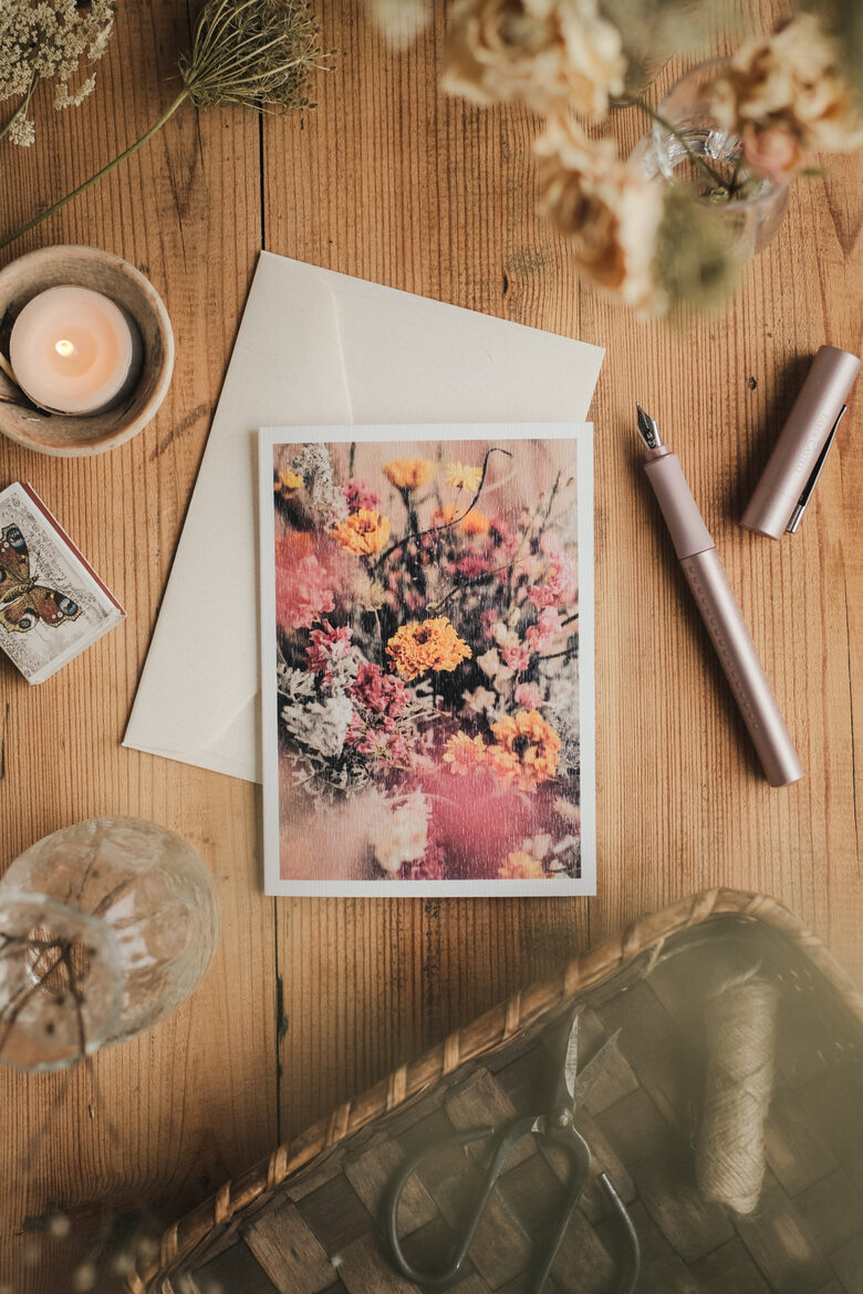 Kaart "Kuivatatud lilled"