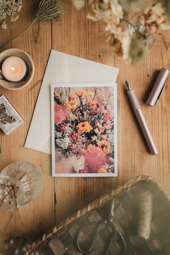 Kaart "Kuivatatud lilled"